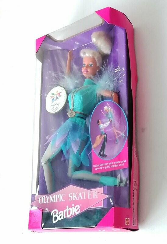 1997 Barbie Dolls ~ NAGANO 1998 OLYMPIC SKATER BARBIE ~ Boxed Doll ~ MIB