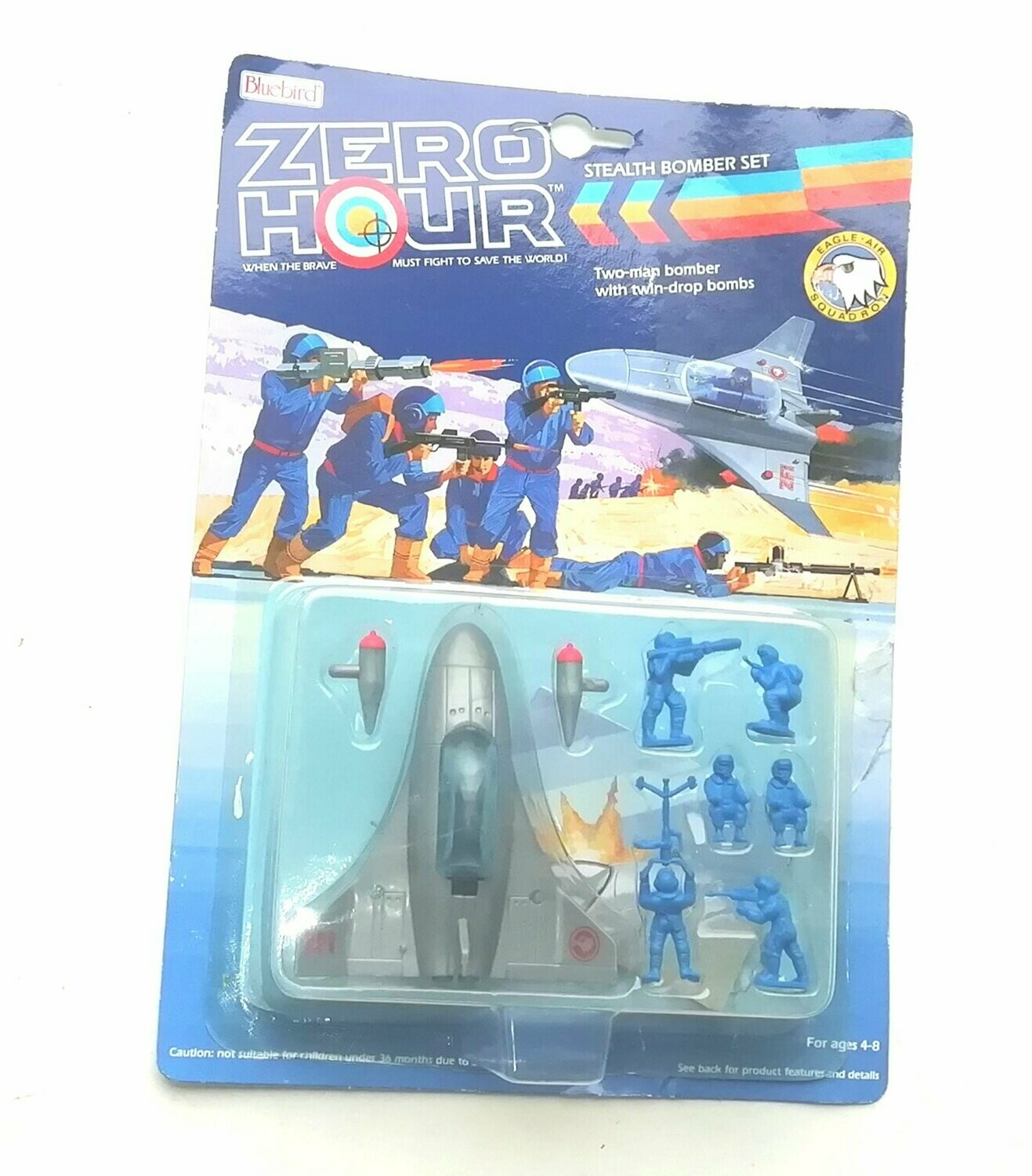 1989 Bluebird Toys - Zero Hour ~ ZF1 STEALTH BOMBER SET