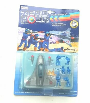 1989 Bluebird Toys - Zero Hour ~ ZF1 STEALTH BOMBER SET