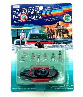 1989 Bluebird Toys - Zero Hour ~ ZZ1 MARLIN 3 MAN SUB SET