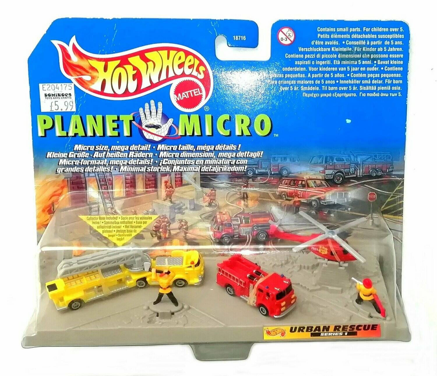 1997 Mattel Planet Micro / Micro Machines ~ #18716 URBAN RESCUE