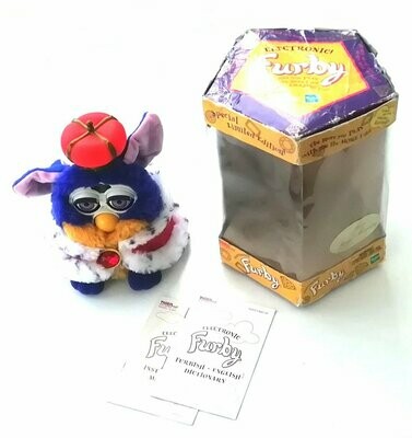 Vintage 1999 Tiger Electronics Ltd ~ KING FURBY ~ Fully Working ~ Boxed