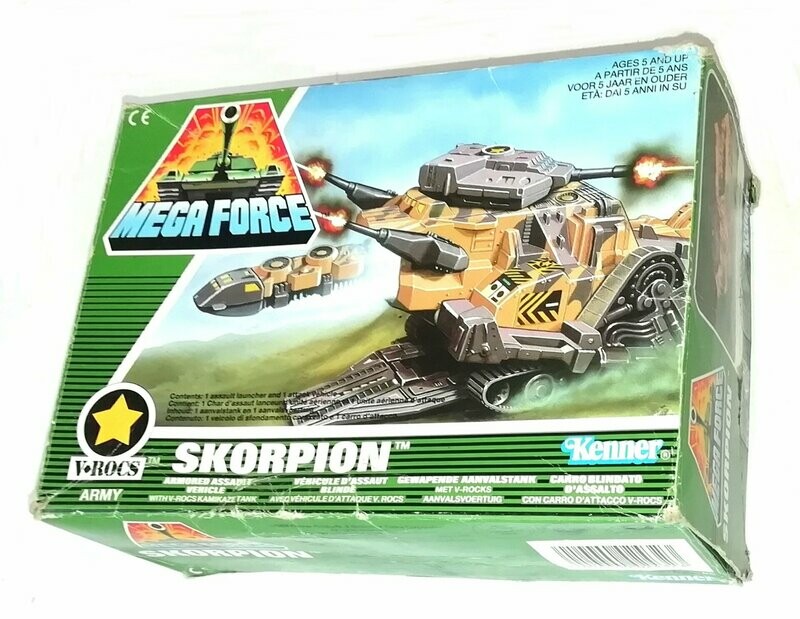 Vintage 1989 Kenner Mega Force ~ V-ROCS  ~ SKORPION ~ Boxed