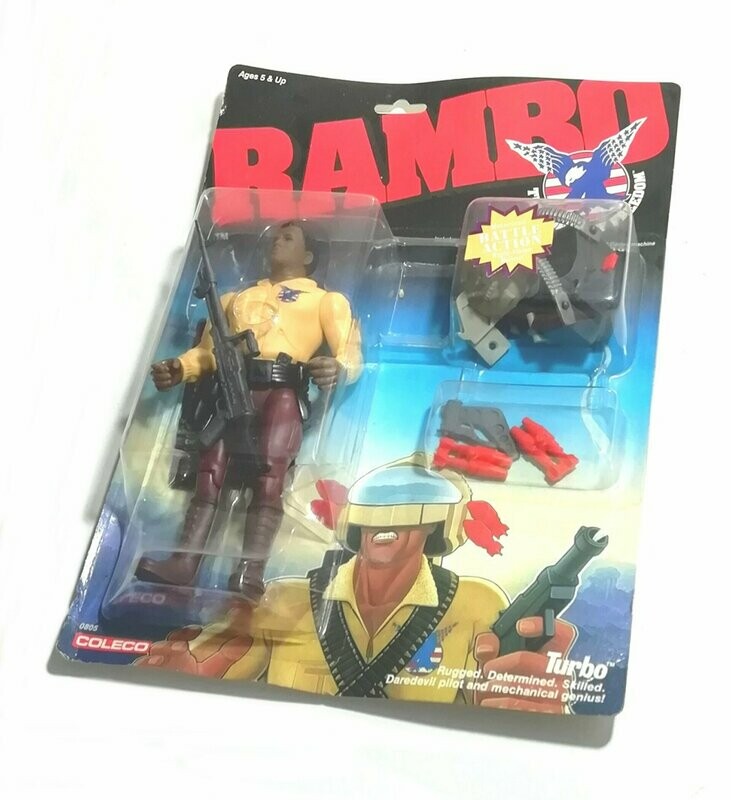 1986 Coleco Toys ~ Rambo ~ TURBO ~ 6" Action Figure