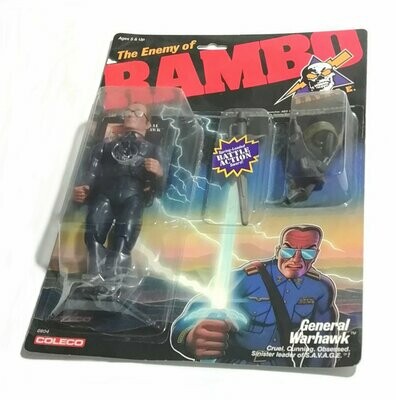 1986 Coleco Toys ~ Rambo ~ GENERAL WARHAWK ~ 6" Action Figure