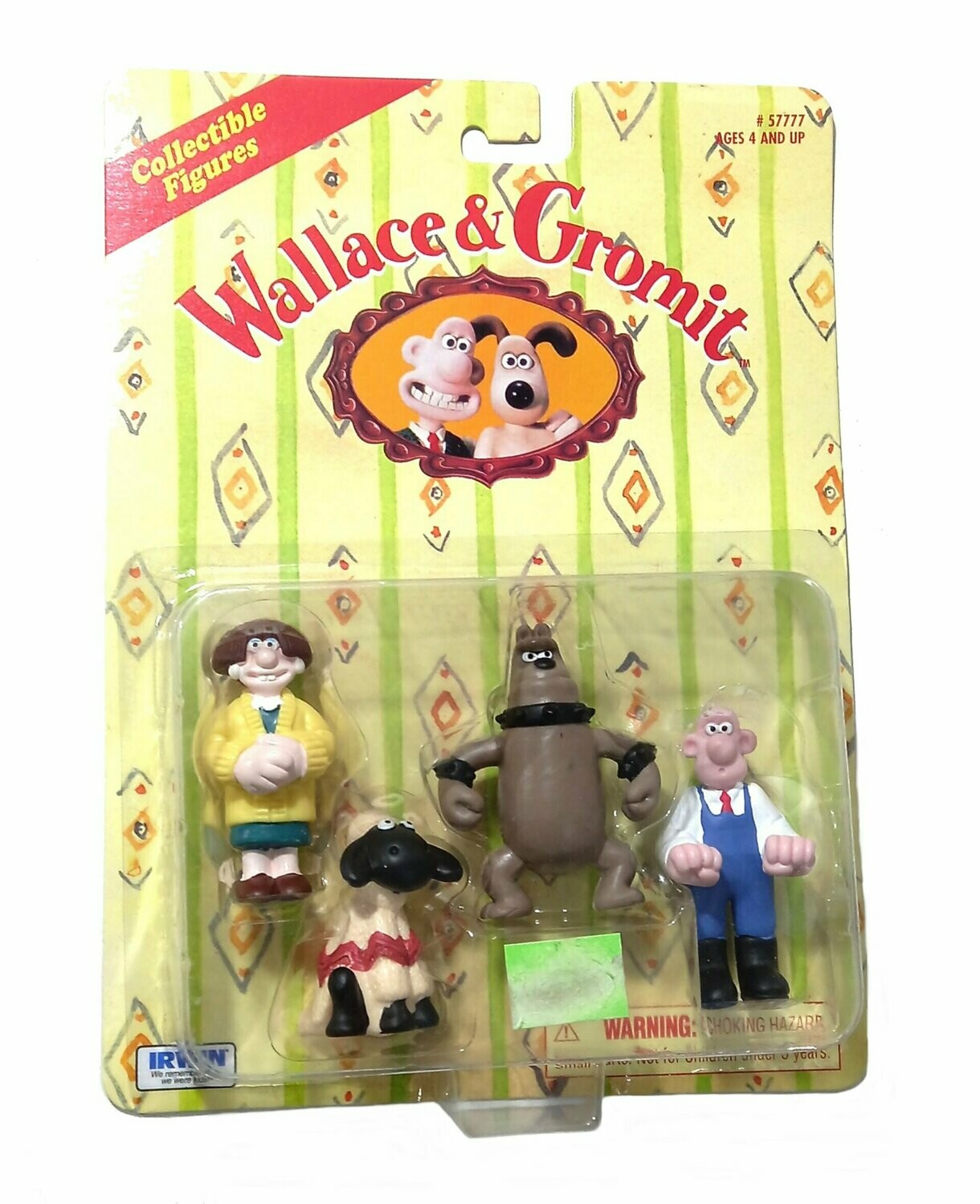 1989 Irwin ~ Wallace & Gromit Ltd ~ #57777 COLLECTABLE FIGURES