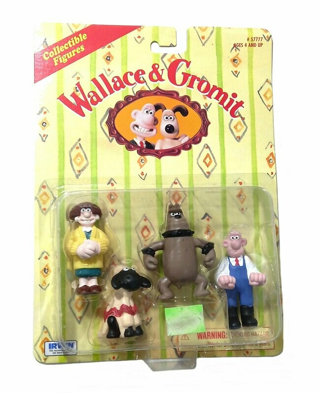 1989 Irwin ~ Wallace & Gromit Ltd ~ #57777 COLLECTABLE FIGURES
