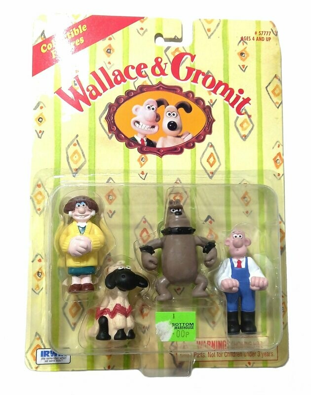 1989 Irwin ~ Wallace & Gromit Ltd ~ #57777 COLLECTABLE FIGURES