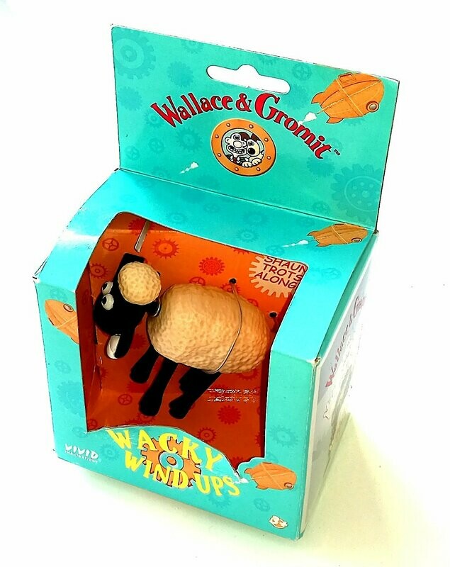 1989 Vivid ~ Wallace & Gromit Ltd ~ Wacky Wind-ups ~ TROTTING SHAUN THE SHEEP