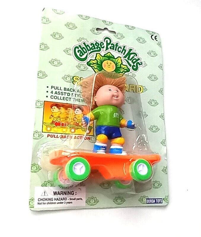 Vintage 1997 Dorda Toys Cabbage Patch Dolls ~ SKATEBOARD ~ Pull Back Action
