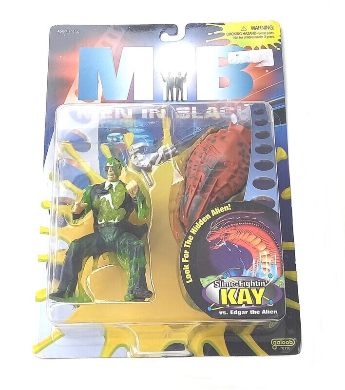 Vintage 1997 Galoob Toys - Men in Black - SLIME FIGHTIN KAY - Action Figure MOC