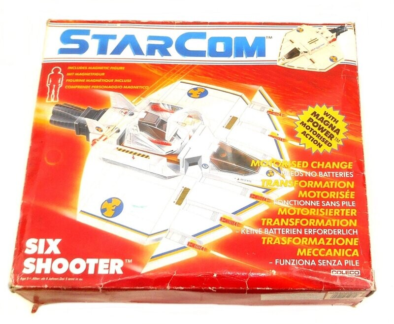 1988 Coleco Ind Inc - Starcom ~ SIX SHOOTER Heavy Bomber / Transport  ~ Boxed