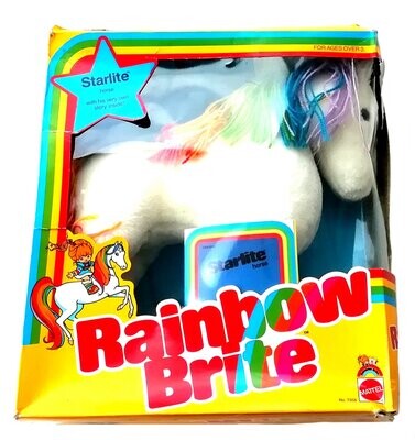 1983 Mattel / Hallmark ~ Rainbow Brite ~ STARLITE HORSE ~ Boxed