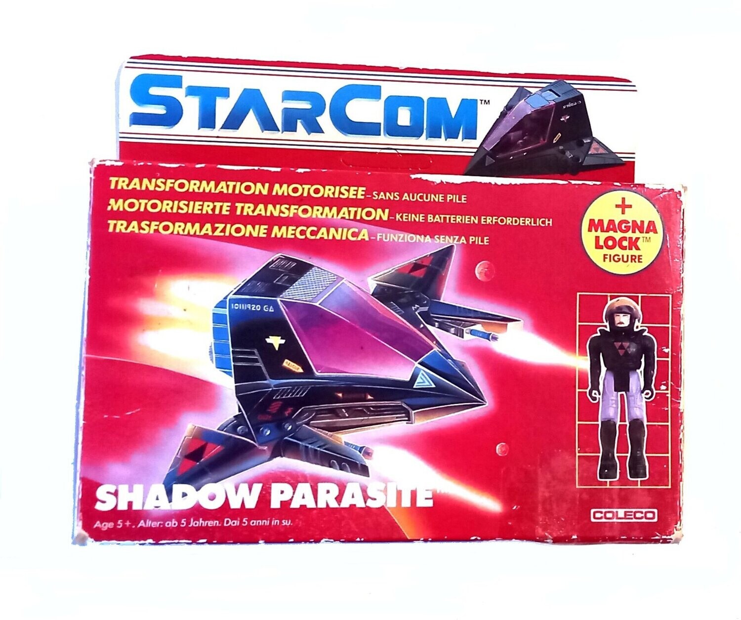 1987 Coleco Ind Inc - Starcom ~ SHADOW PARASITE Enemy Attack Fighter  ~ Boxed