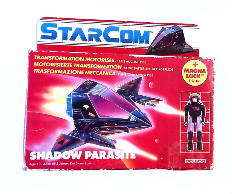 1987 Coleco Ind Inc - Starcom ~ SHADOW PARASITE Enemy Attack Fighter  ~ Boxed