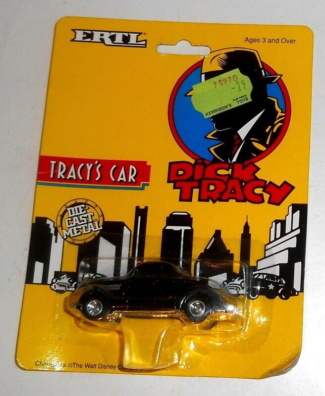 1990 ERTL - Dick Tracy - TRACY'S CAR - Diecast - Carded MOC
