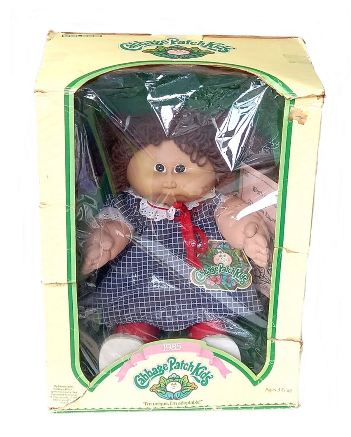 Cabbage Patch Dolls ~ FAY ROWENA & Birth Certificate ~ 1985 Boxed