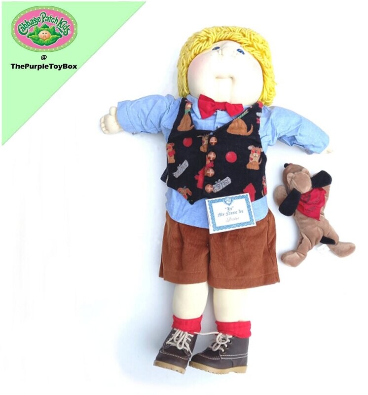 Cabbage Patch Dolls Collectors Club ~ DEXTER & Birth Certificate ~ 1998