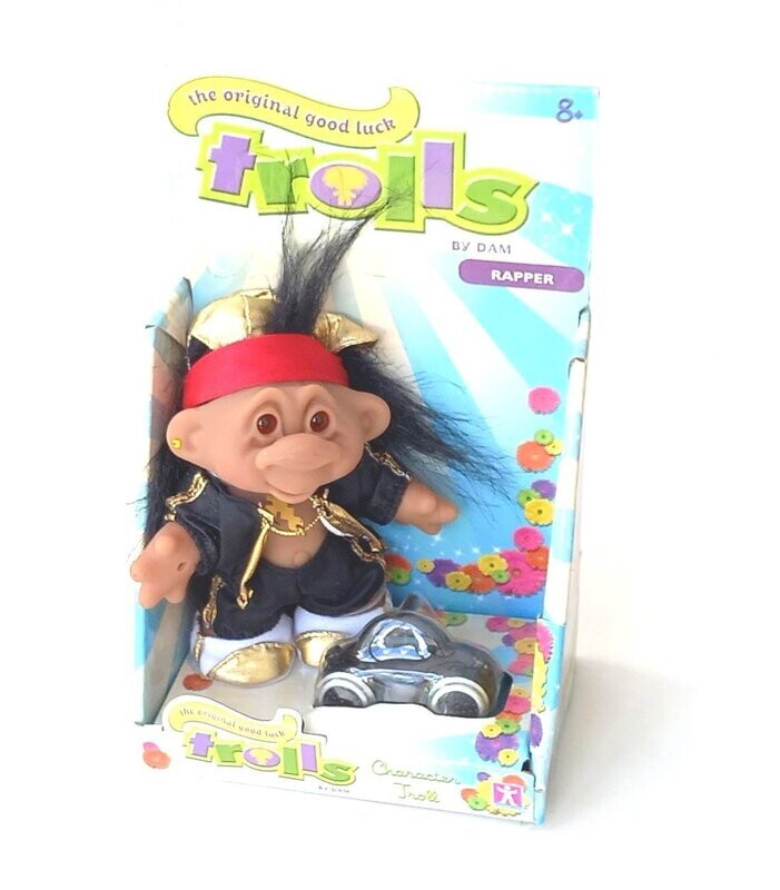 2005 Dam Trolls ~ RAPPER TROLL ~ The Troll Company ~ New - MOC MIB