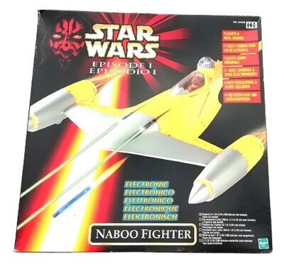 Star Wars NABOO STARFIGHTER for Standard 4" Figure (MANDALORIAN) Vintage 1999 Hasbro Toys