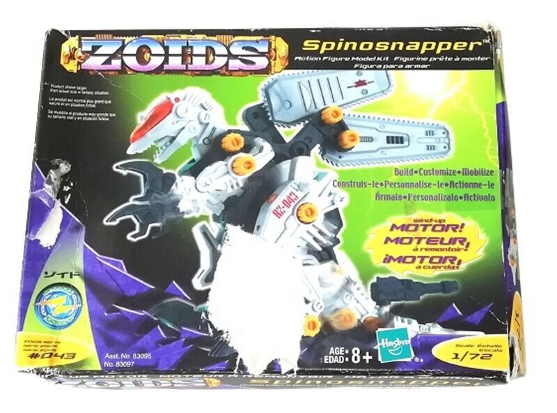 Zoids SPINOSNAPPER #RZ-043 Helic Republic 2001 Tomy Kit