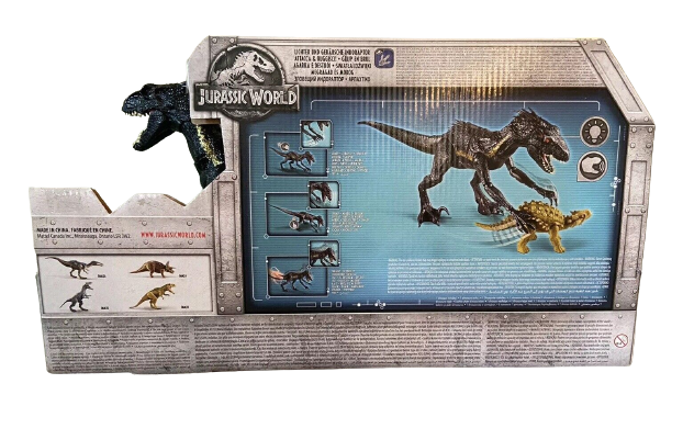 Jurassic World ~ Grab 'N Growl ~ INDORAPTOR ~ 2018 Mattel Toys