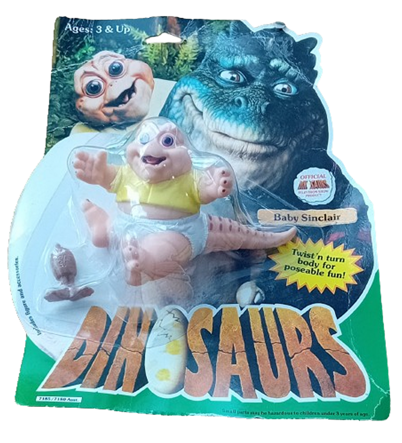 Disney Dinosaurs BABY SINCLAIR action figure - 1991 Hasbro Toys