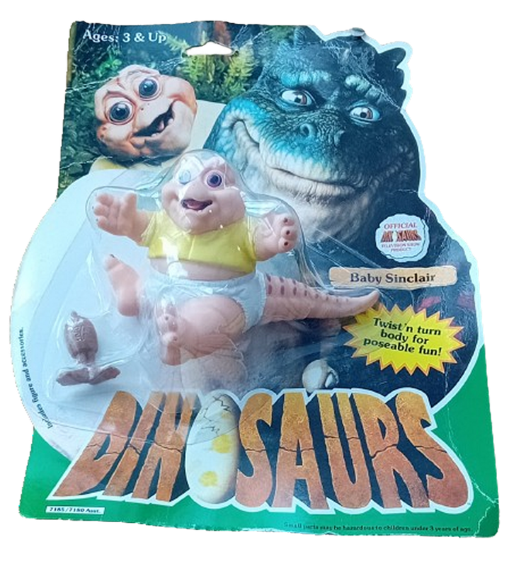Disney Dinosaurs BABY SINCLAIR action figure - 1991 Hasbro Toys