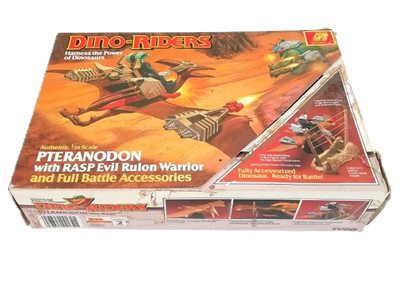 Dino Riders PTERANODON with RASP Evil Rulon Warrior ~ 1987 Tyco Toys