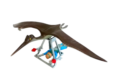 Dino Riders – Ptérodactyle Avec Llahd – Tyco / Ideal France, Vintage