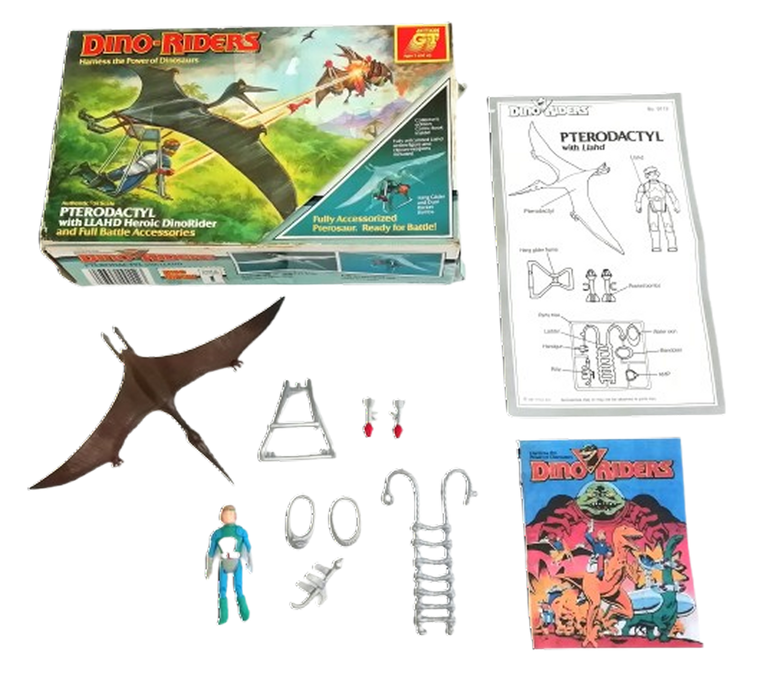 DINO RIDERS ACTION FIGURES LLAHD FROM PTERODACTYL 1980s TYCO EUR 4,99