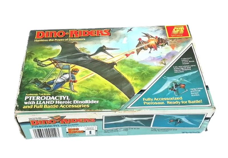 Dino Riders PTERODACTYL with LLAHD Heroic Dino Rider ~ 1987 Tyco Toys