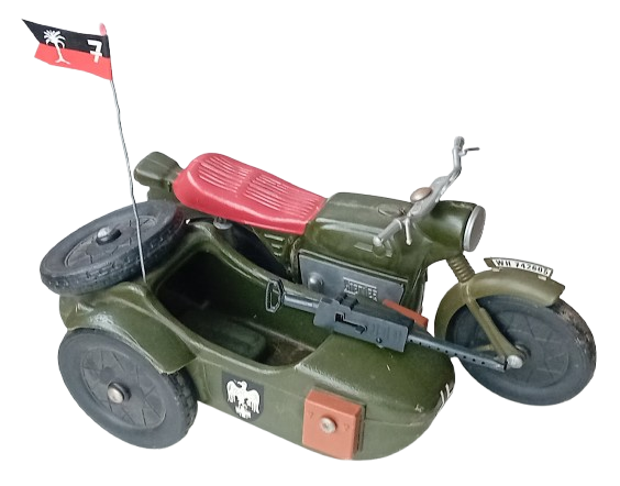 Action Man Vehicles MOTORCYCLE & SIDECAR - Vintage 1970's Cherilea Toys