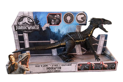 Jurassic World ~ Grab 'N Growl ~ INDORAPTOR ~ 2018 Mattel Toys Jurassic World ~ Grab 'N Growl ~ INDORAPTOR ~ 2018 Mattel Toys