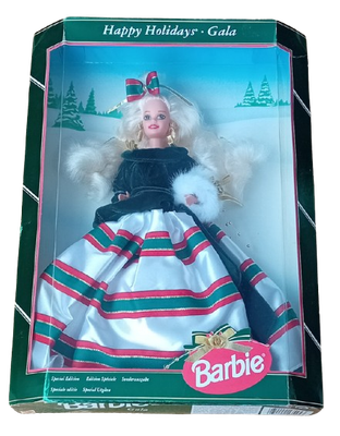 Barbie Dolls Happy Holidays GALA Doll - Mattel 1994