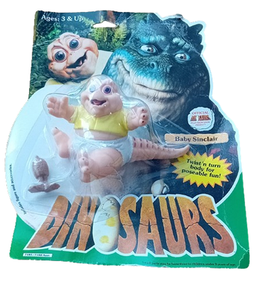 Disney Dinosaurs BABY SINCLAIR action figure - 1991 Hasbro Toys