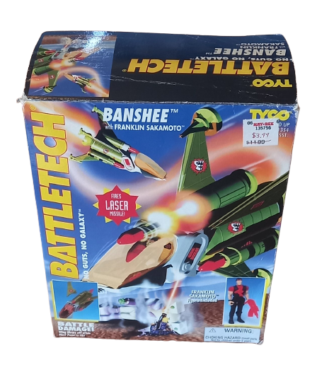 Tyco BattleTech BANSHEE with Franklin Sakamoto Action Figure Boxed