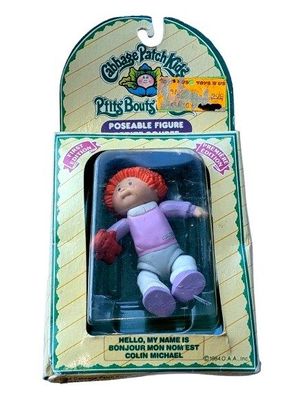 Cabbage Patch Poseable Dolls COLIN MICHAEL & Birth Certificate - Vintage 1984 Grand Toys
