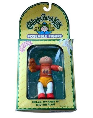Cabbage Patch Poseable Dolls MILTON ALAN & Birth Certificate - Vintage 1984 Grand Toys Cabbage Patch Poseable Dolls MILTON ALAN & Birth Certificate - Vintage 1984 Grand Toys