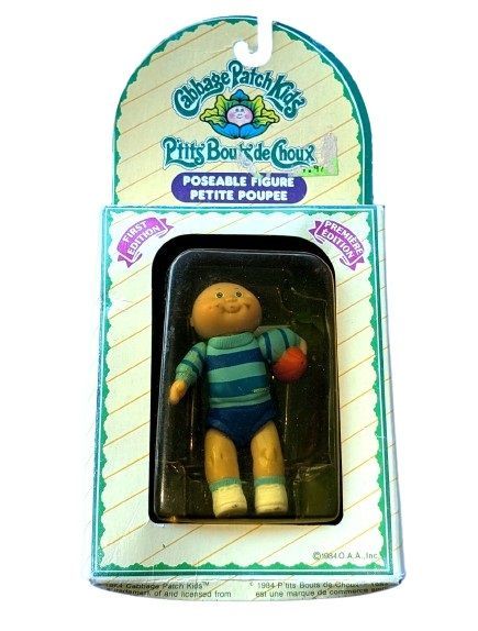 Cabbage Patch Poseable Dolls BOY & Birth Certificate - Vintage 1984 Grand Toys Cabbage Patch Poseable Dolls BOY & Birth Certificate - Vintage 1984 Grand Toys