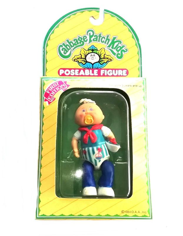 Cabbage Patch Poseable Dolls BOY & Birth Certificate - Vintage 1984 Grand Toys Cabbage Patch Poseable Dolls BOY & Birth Certificate - Vintage 1984 Grand Toys