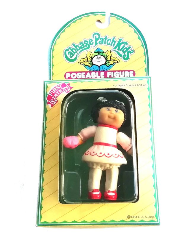 Cabbage Patch Poseable Dolls GIRL & Birth Certificate - Vintage 1984 Grand Toys Cabbage Patch Poseable Dolls GIRL & Birth Certificate - Vintage 1984 Grand Toys