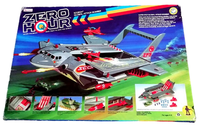 Bluebird Zero Hour ZF9 ZA8 ZF14 Scorch Global Attack Bomber - Vintage 1990 Bluebird Toys