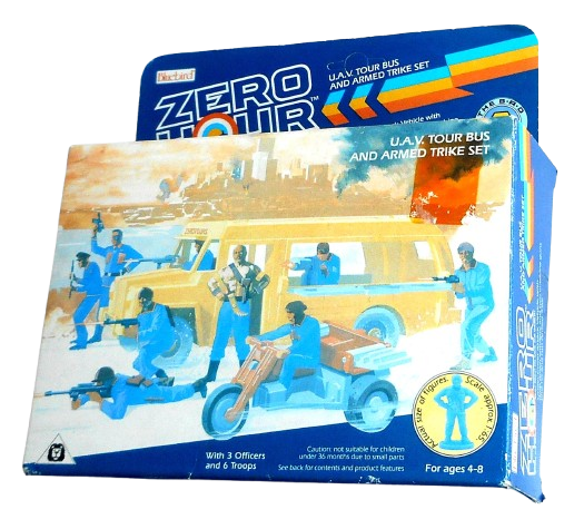 Bluebird Zero Hour ZB2 U.A.V. Tour Bus & Armed Trike - Vintage 1989 Bluebird Toys