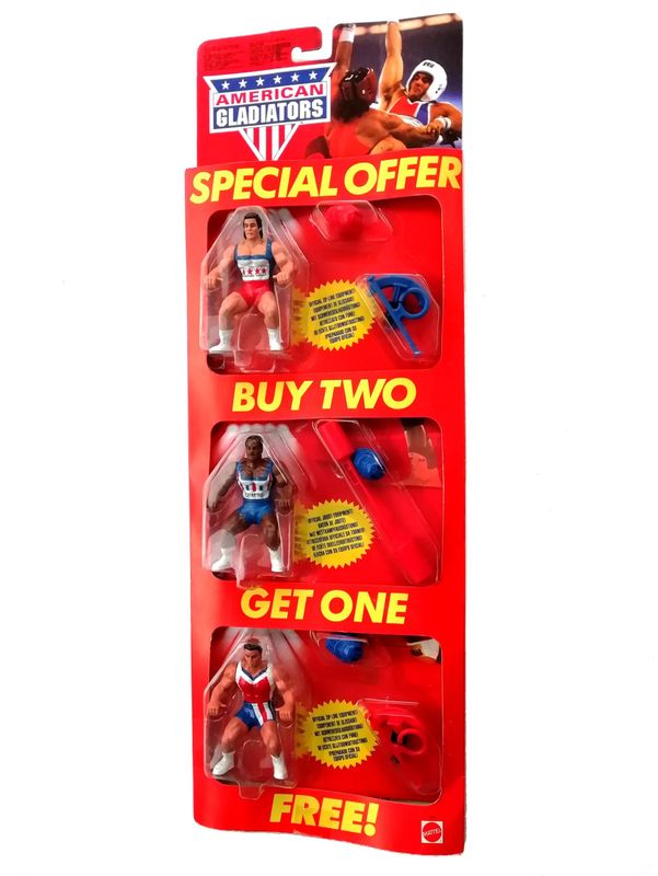 The Gladiators SPECIAL OFFER 3 PACK American Gladiators - Vintage 1991 Mattel Toys