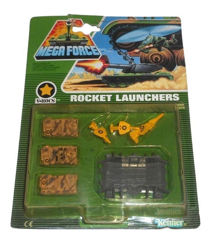 Kenner Mega Force V-rocs ROCKET LAUNCHERS - Vintage 1989 Kenner Toys Kenner Mega Force V-rocs ROCKET LAUNCHERS - Vintage 1989 Kenner Toys