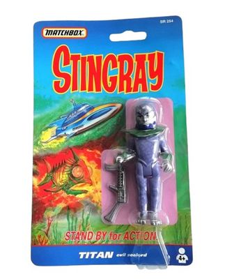 Stingray TITAN Action Figure - Vintage 1992 Matchbox Toys Stingray TITAN Action Figure - Vintage 1992 Matchbox Toys