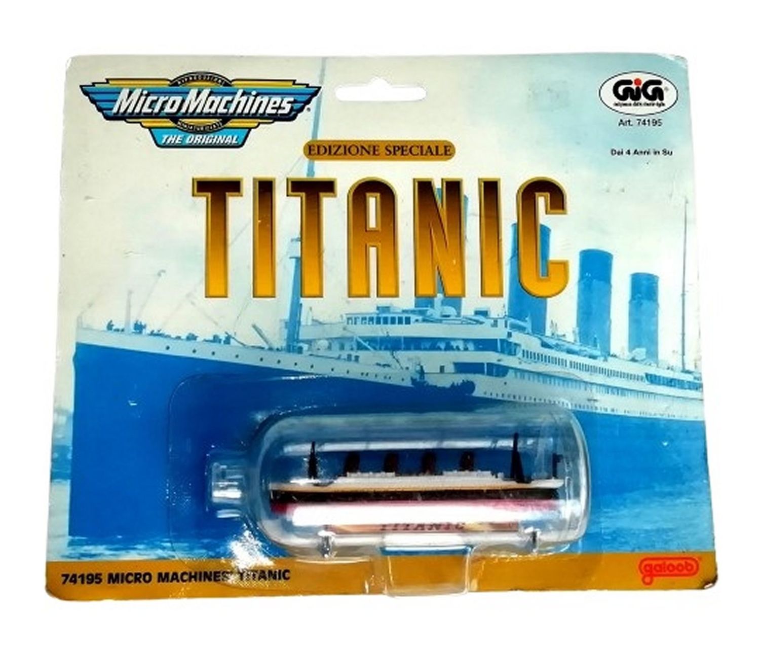 Micro Machines Ship in a Bottle #74195 TITANIC - Vintage 1998 Lewis Galoob