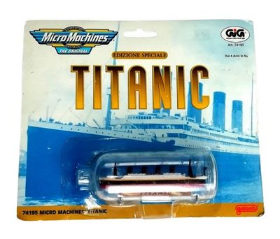 Micro Machines Ship in a Bottle #74195 TITANIC - Vintage 1998 Lewis Galoob