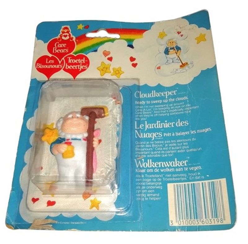 Vintage 1984 Care Bears CLOUDKEEPER Mini Figure on Card